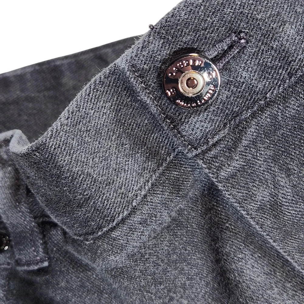 VTG Lauren Jeans Co. (LJC)‎ Dark Gray Washed Black Classic Straight Leg Jeans 12